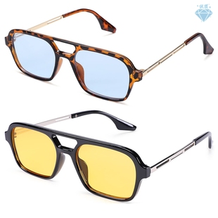 Women Pilot Sunglasses Retro Pink Bridges Fashion Gra Double