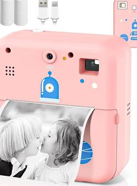 Instant Photo Print Camera For Kids Thermal Label Printer Di