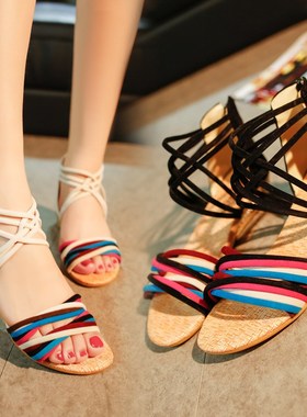 2016 new summer shoes women shoes ladies sandals 平跟凉鞋女