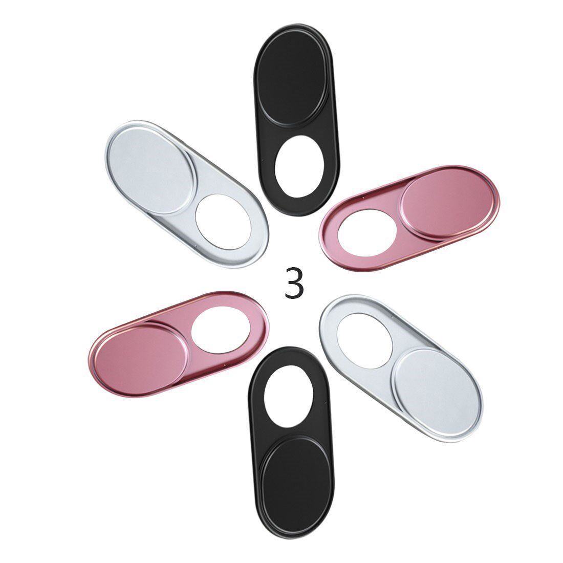 3pcs Metalen WebCam Sluiter Cover Web Camera Secure Bescherm