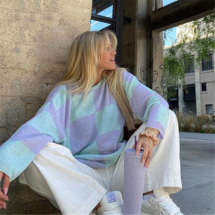 Girls Womens Knitwear Winter Sweaters针织毛衣女 Autumn 90s