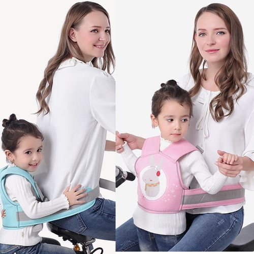 Kids Safety Harness Motorcycle Seat Strap  Support Belt Back