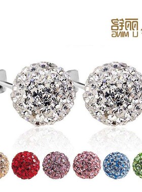 S925 sterling silver creative earrings clay jewelry陶泥耳饰
