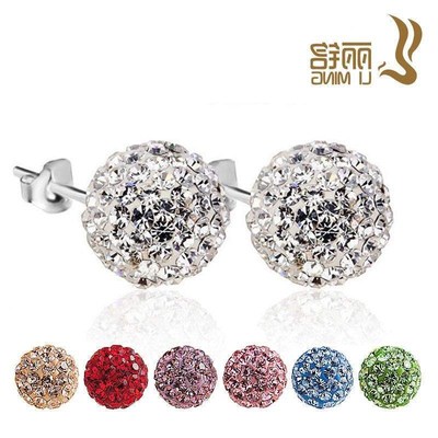 S925 sterling silver creative earrings clay jewelry陶泥耳饰