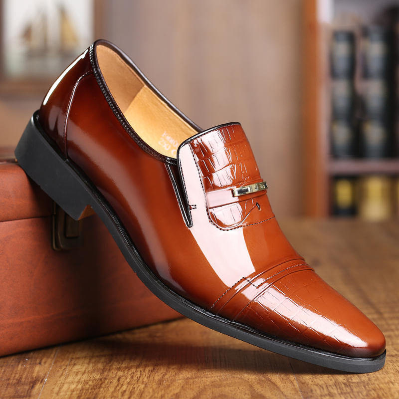 2025 men shoes 时尚渐变色皮鞋 2023新品 男士皮鞋