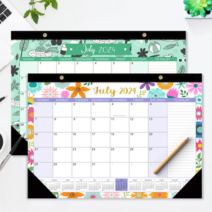 aesthetic 2024 2025 desk calendar wall weekly monthly planne