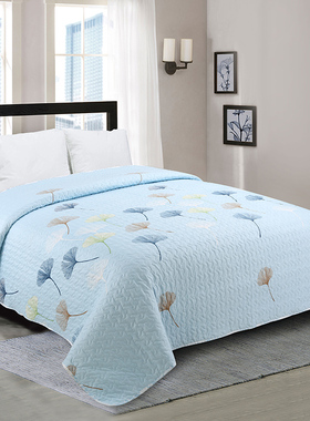 特价绗缝被四季通用水洗涤纶双面可用多功能床盖夹棉床单铺沙发垫