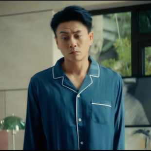 暗恋者的救赎朱鹤黄宗泽同款薄款情侣睡衣长袖翻领云朵棉家居套装