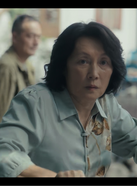 四喜许娣岳秀娥林晓杰同款妈妈七分袖衬衫中年老年夏季薄款雪纺衫