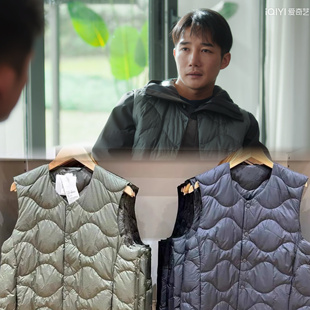 冬至王天辰黄景瑜周志成章涛同款秋冬男装轻型羽绒便携式背心马甲
