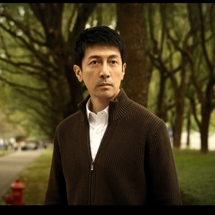 正当防卫段鸿山张鲁一同款毛衣双拉链外套加厚秋冬半高领针织衫男