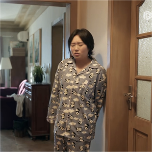 故乡别来无恙吴芸李雪琴同款磨毛睡衣长袖春秋翻领卡通大码家居服