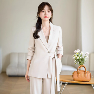 新闻女王高海宁佘诗曼同款西装套装女小个子职业气质正装西服外套
