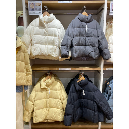 冬至李嘉琦施诗陆嫣孙千同款轻薄廓形蓬松夹克外套冬季羽绒服女