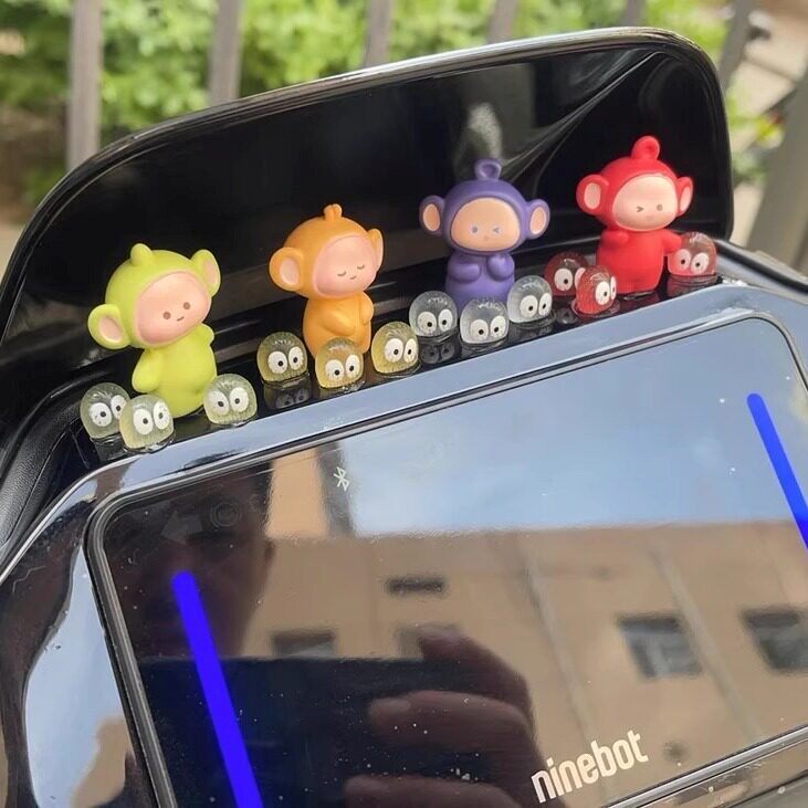 适用于九号电动车仪表盘天线宝宝装饰可爱小摆件m95c立体公仔配件