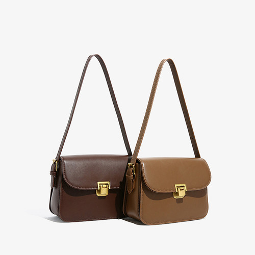 蜜萝猫小方包复古纯色