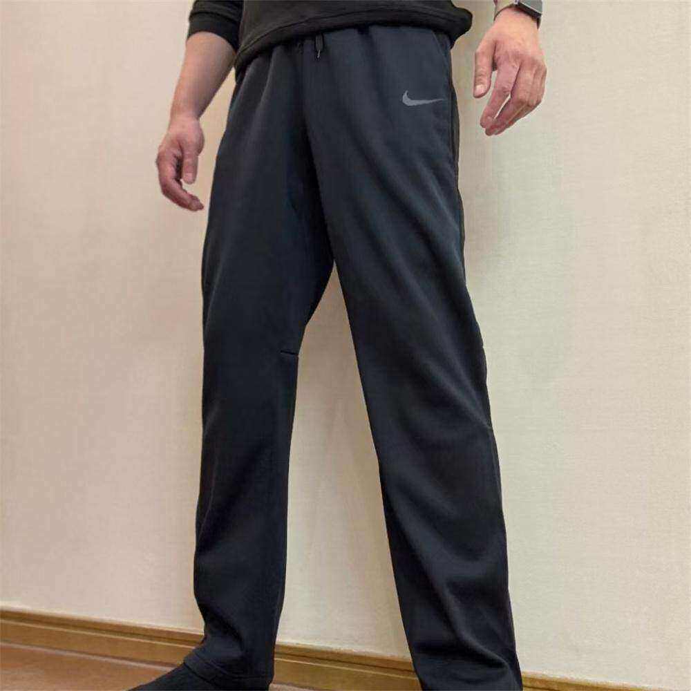 耐克NIKE正品男运动休闲加绒加厚保暖梭织速干直筒长裤932254-010