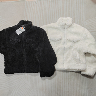 耐克NIKE奥莱正品 010 女宽松休闲加绒加厚保暖羊羔绒外套FD7169
