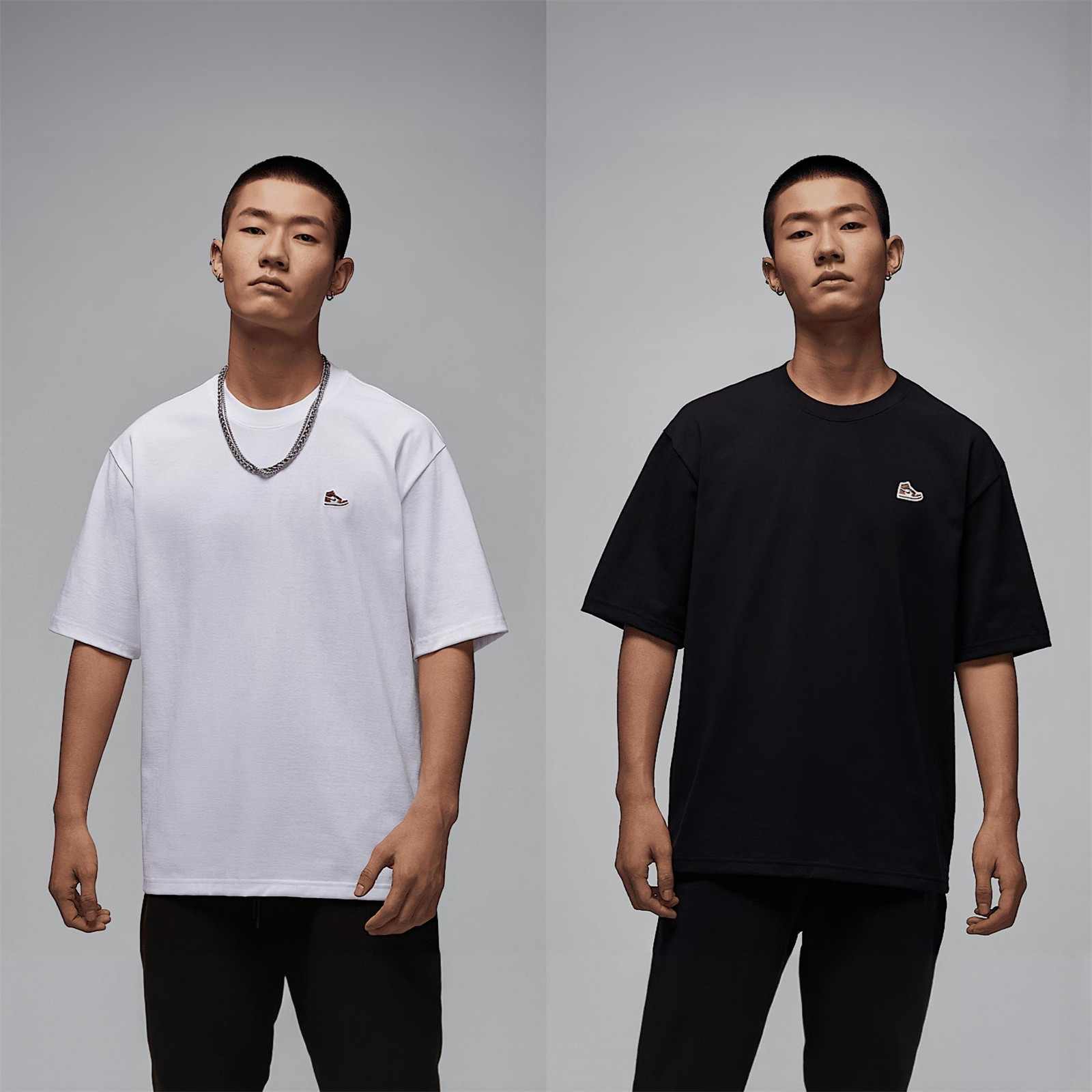 耐克NIKE奥莱正品JORDAN男女运动休闲刺绣图案贴片短袖T恤HJ2327