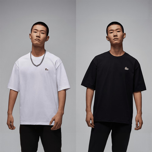耐克NIKE男女刺绣纯棉短袖T恤