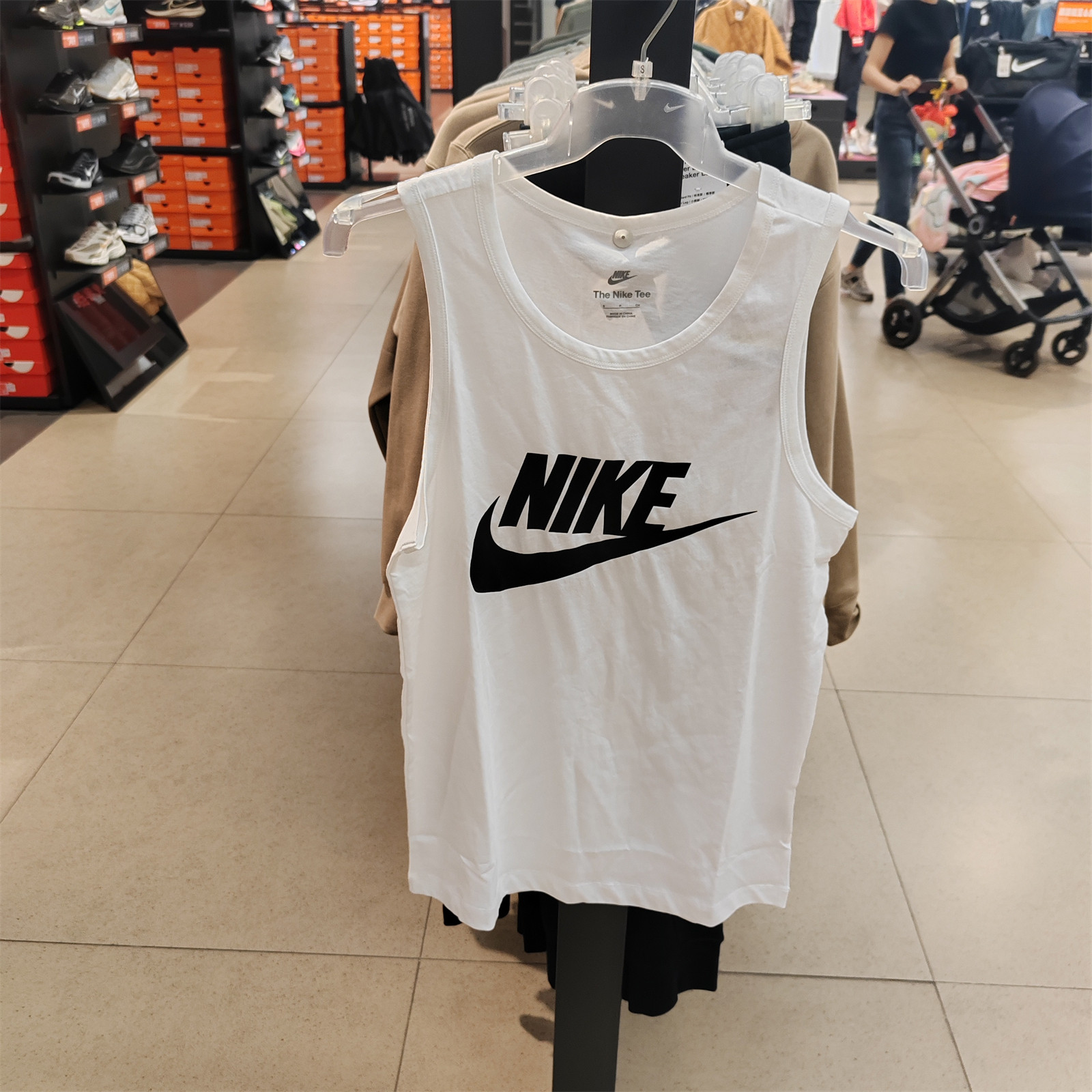 耐克NIKE男纯棉无袖背心T恤