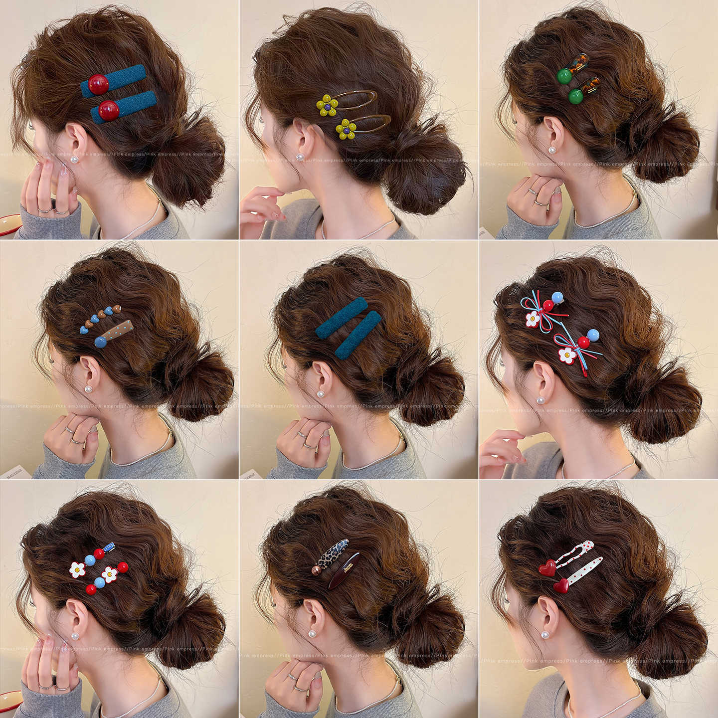 过渡期无痕发夹女侧边碎发刘海夹子头饰感前额一字夹发卡