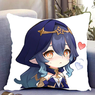 莱依拉双面抱枕原神周边枕套带枕芯同款靠枕垫二次元定制DIY礼物