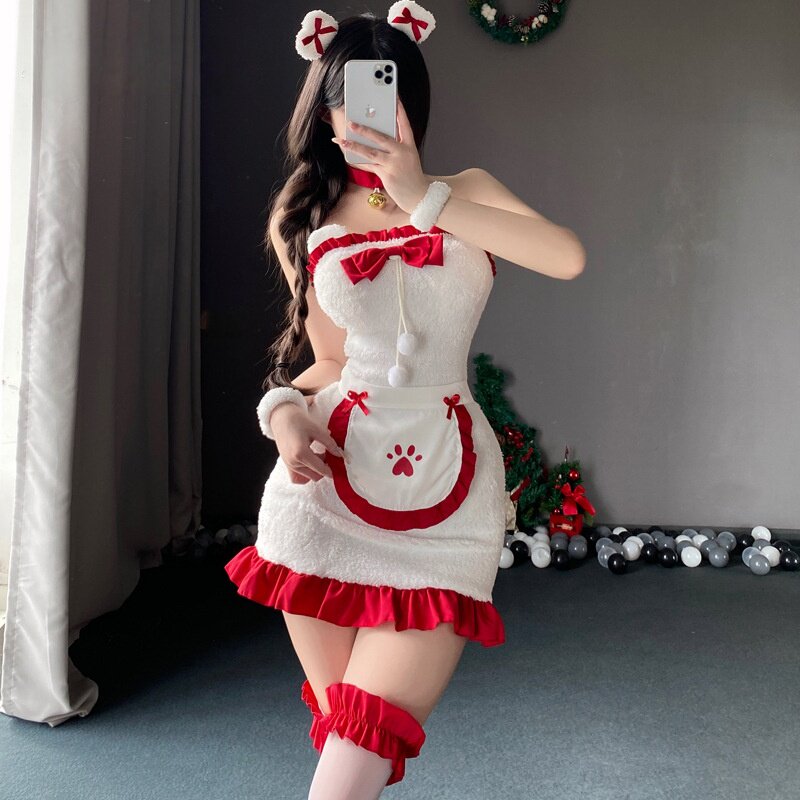 少女可爱纯欲抹胸性感蝴蝶结短裙
