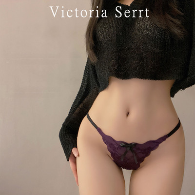 高级蕾丝低腰细带性感三角内裤