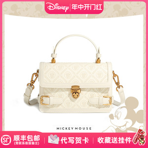 Disney/迪士尼正品包包2024春夏米妮复古小方包时尚清新热销女包