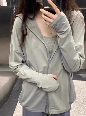 大夏日真冰丝防晒衣女2026新薄款防紫外线夏季防晒服宽松开衫外套