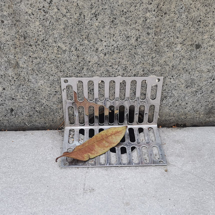 不锈钢下水道过滤网阳台排水防树叶地漏盖侧排水口L型毛发防鼠盖