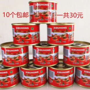 西部红番茄酱70g发10罐xibuhong Tomato Paste做汤增味百利酱易拉