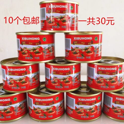西部红番茄酱70g发做汤百利易拉