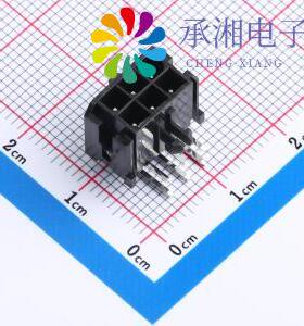 正品M3025R-2x3P原装线对板 间距3mm 2x3P 弯插 黑色