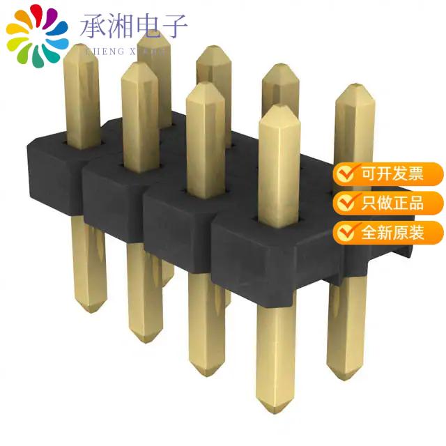 正品TLW-104-06-G-D原装CONN HEADER VERT 8POS 2.54MM