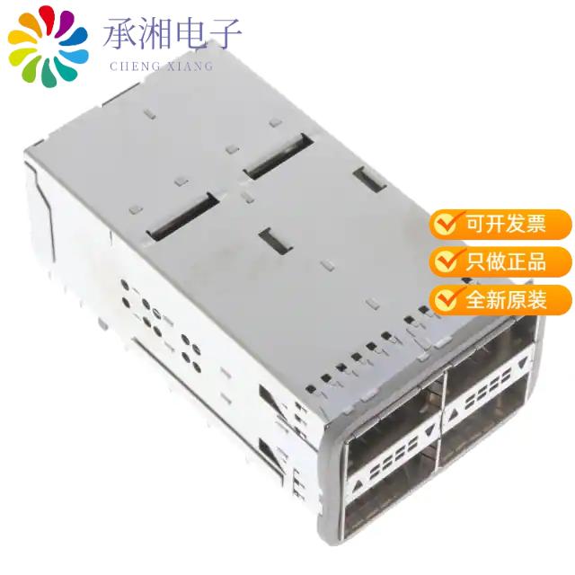 正品2214593-2原装CONN ZQSFP+ RCP CAGE 2X2 152P RA