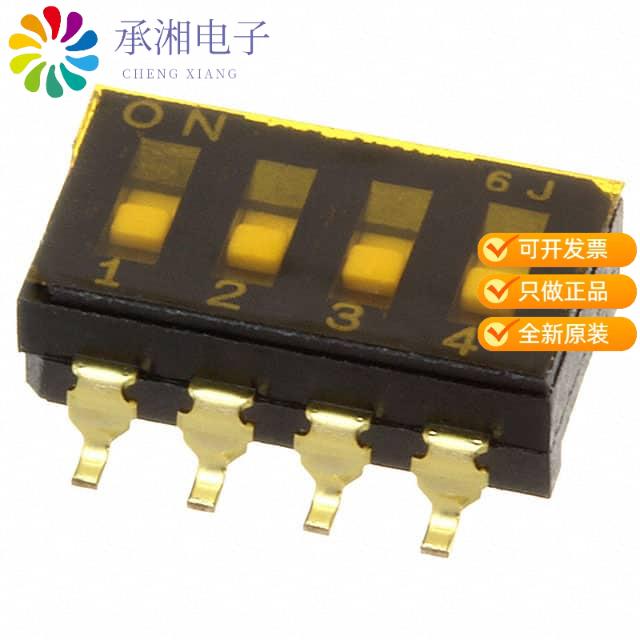 正品CFS-0400TB原装SWITCH DIP 4POS SPST 100MA 6V