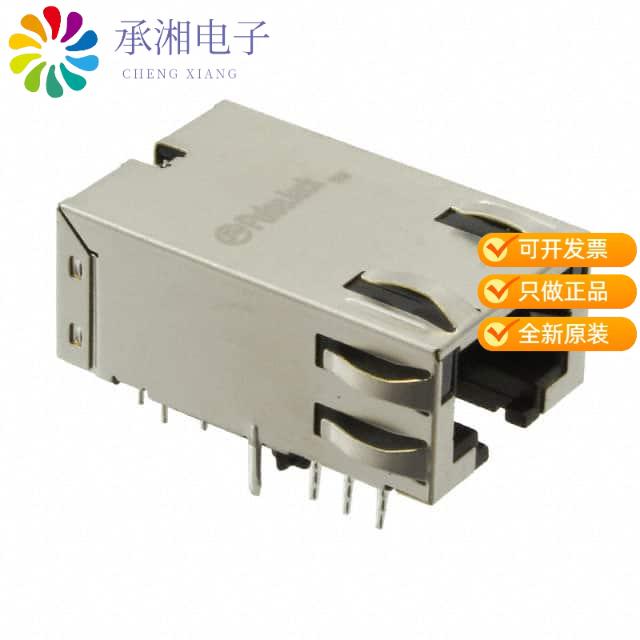 正品JT4-1109HL原装CONN JACK 1PORT 10G BASE-T PCB