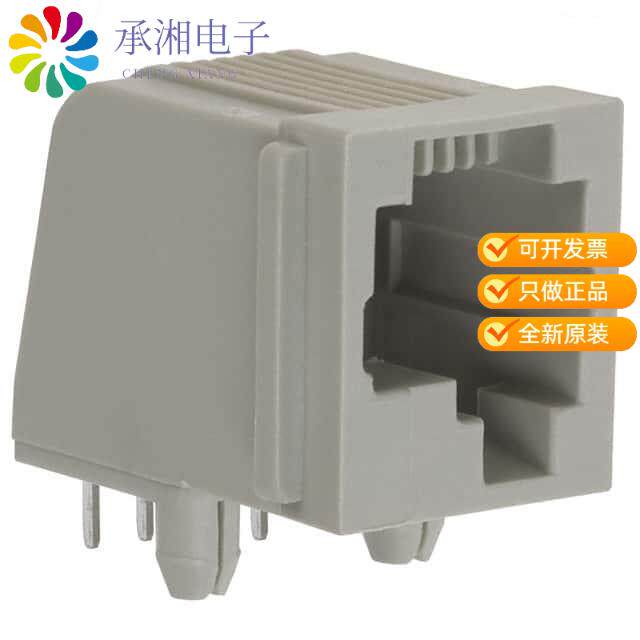 全新5555003-1正品CONN MOD JACK 6P6C R/A UNSHLD - 实物图