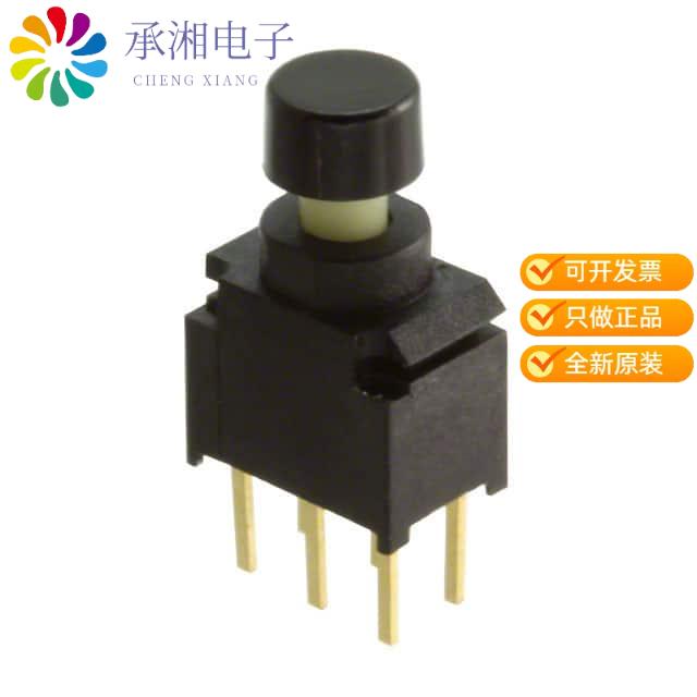 正品800UDP8P1A1M2RER1BLK原装SWITCH PUSH DPDT 0.4VA