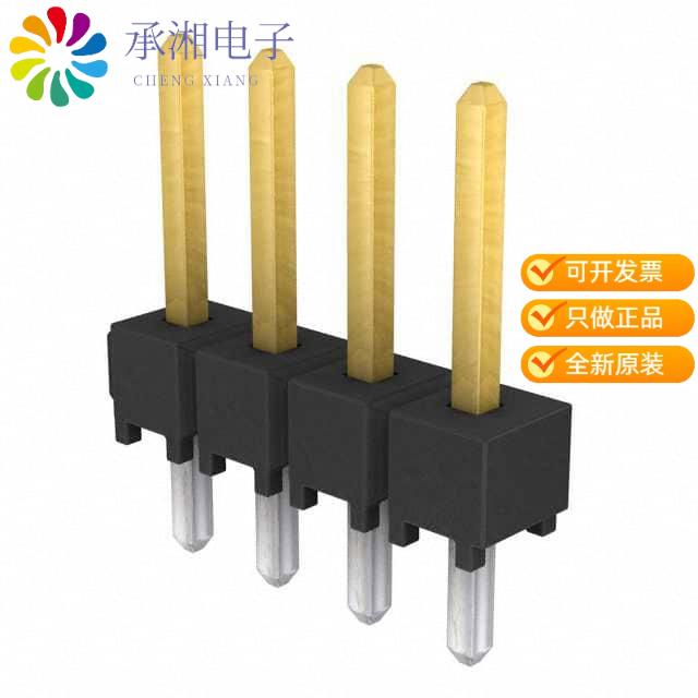 正品TSW-104-07-F-S原装CONN HEADER VERT 4POS 2.54MM