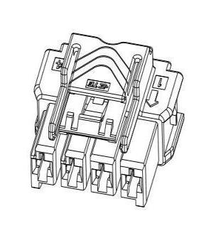 正品1-2232265-3原装CONN PLUG HSG 4POS 6.00MM