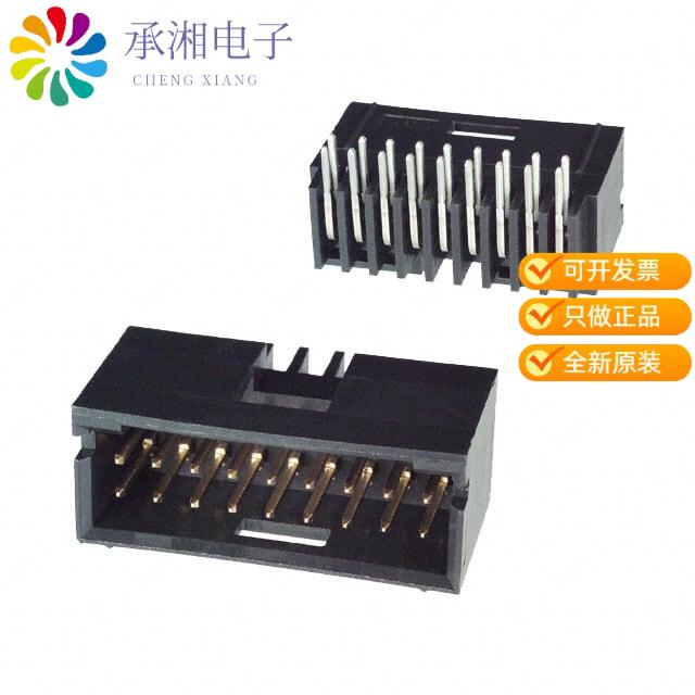 正品5-103166-7原装CONN HEADER R/A 18POS 2.54MM