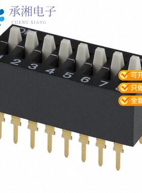 正品CES-0802MC原装SWITCH SLIDE DIP SPST 100MA 6V