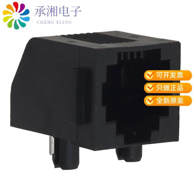全新5555163-2正品CONN MOD JACK 6P4C R/A UNSHLD - 实物图