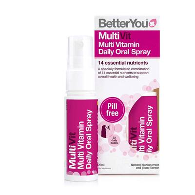 进口BetterYou综合维他命口服喷剂25ML14种维生素矿物质有效吸收