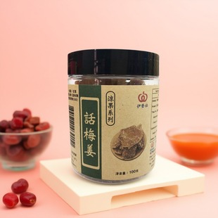 零食年货开袋即食果肉果脯伊登仕话梅姜100克