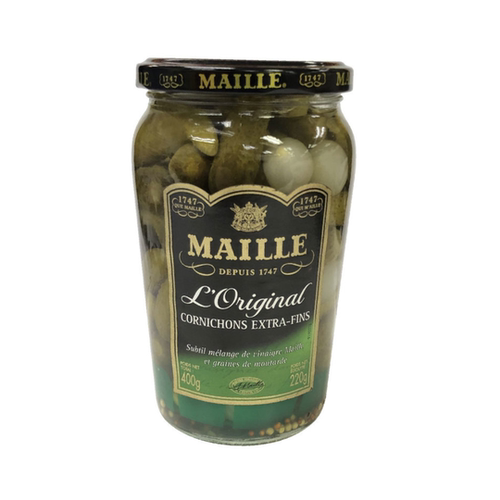 MAILLE小黄瓜400g酱类调料调味料蘸料罐装进口家庭装开盖即食香港