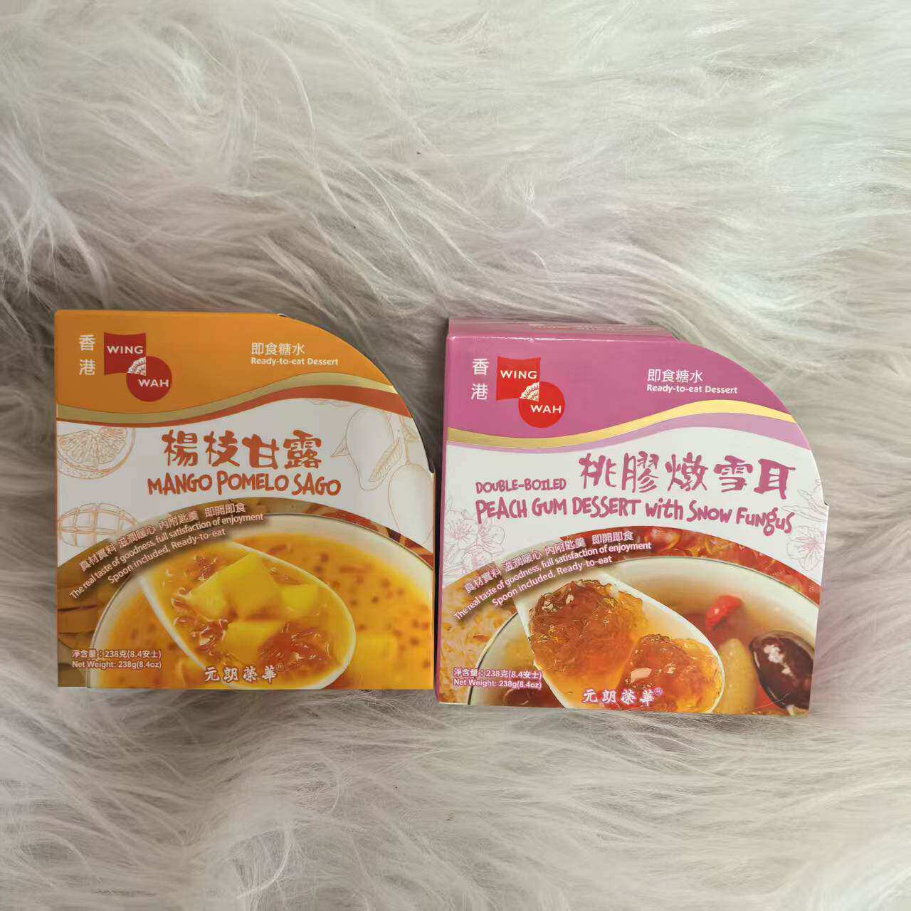 香港  即食甜品 杨枝甘露 / 桃胶炖雪儿 238克 盒装